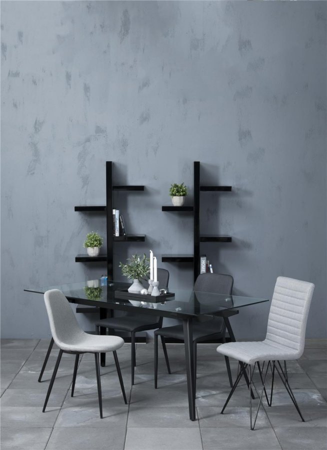 ACT NORDIC Monti spisebord - glassplate og metallben