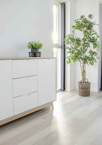 HOUSE NORDIC Caor kurv - flettet cuburotting, rund, m. hndtak (sett m. 4)