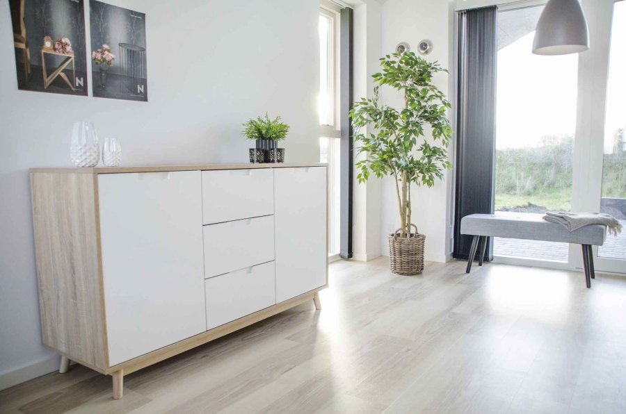 HOUSE NORDIC Caor kurv - flettet cuburotting, rund, m. hndtak (sett m. 4)