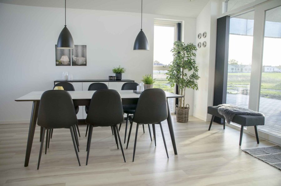 HOUSE NORDIC Caor kurv - flettet cuburotting, rund, m. hndtak (sett m. 4)