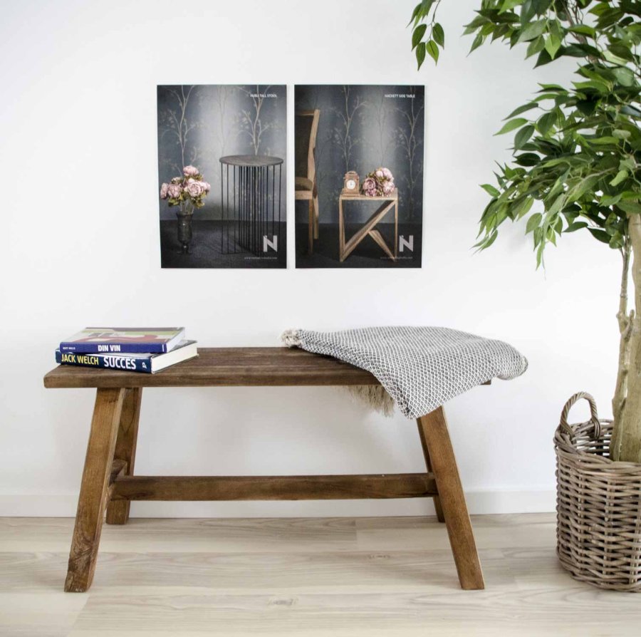 HOUSE NORDIC Caor kurv - flettet cuburotting, rund, m. hndtak (sett m. 4)