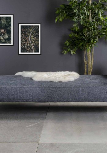 HOUSE NORDIC lammeskinn - grtt, ekte New Zealand-skinn (85x50)