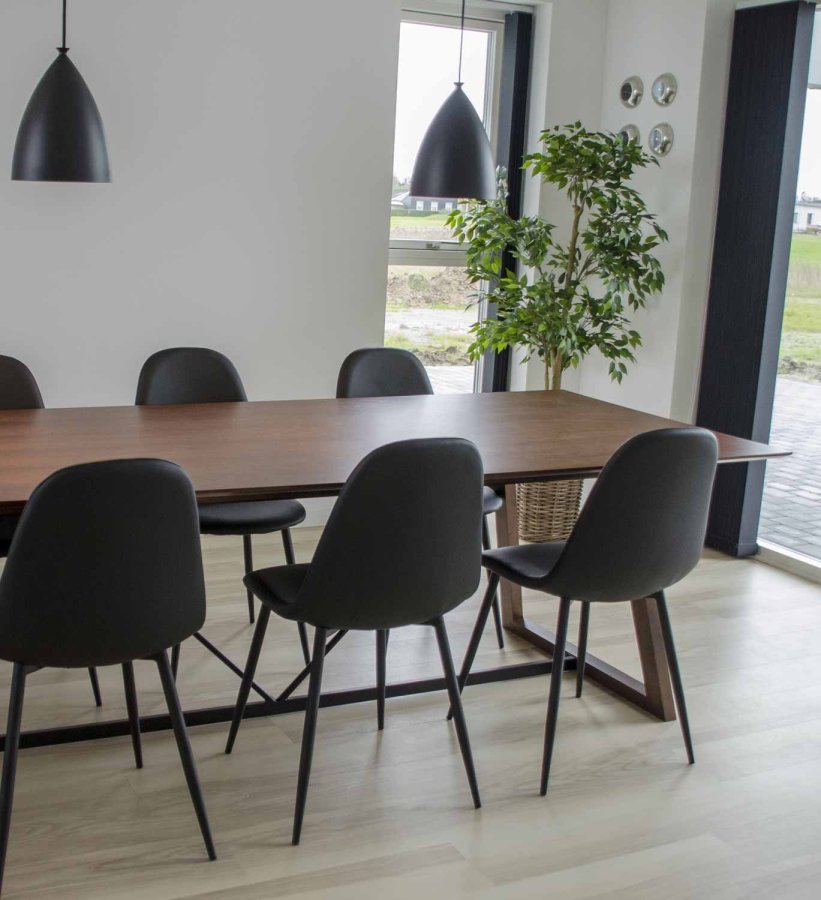 HOUSE NORDIC Caor kurv - flettet cuburotting, rund, m. hndtak (sett m. 4)