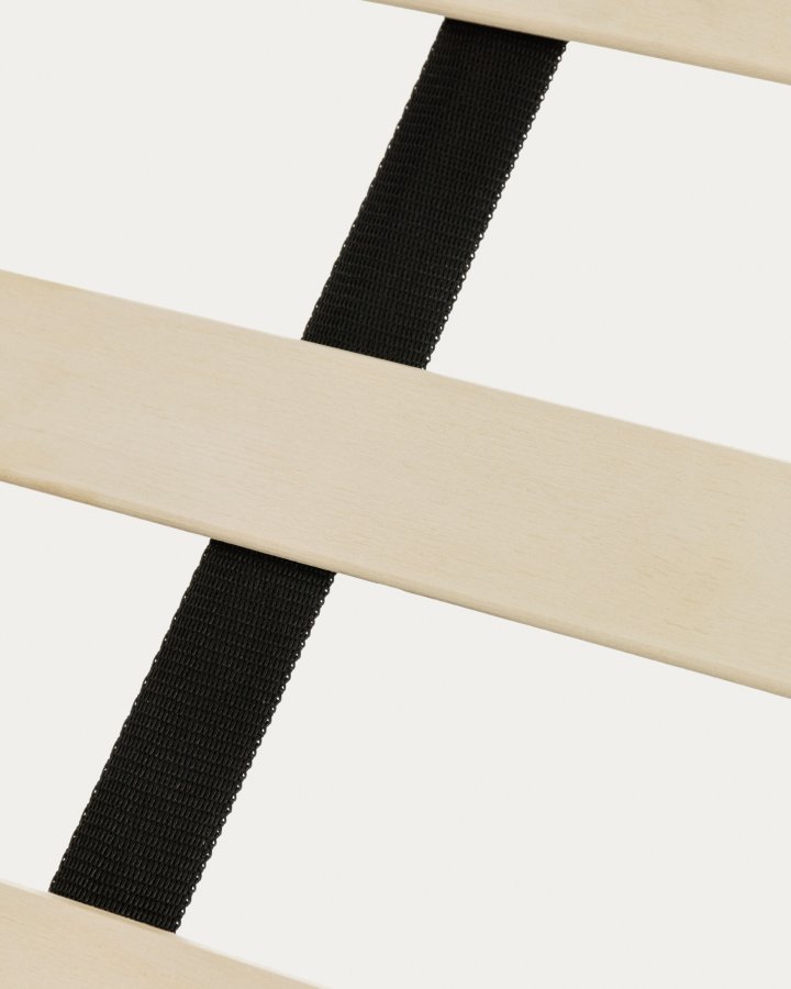 KAVE HOME Nahiri sengeramme, m. opbevaring - gr� stof (til en 150 x 200 cm madras)