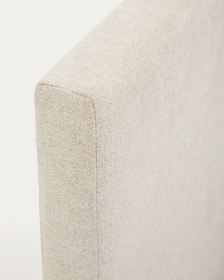 KAVE HOME Nahiri sengeramme, m. opbevaring - beige chenille (til en 150 x 200 cm madras)