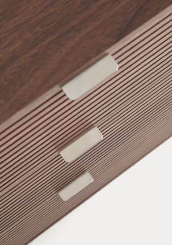 KAVE HOME Norlen kommode, m. 6 skuffer - brun valn�ddefiner