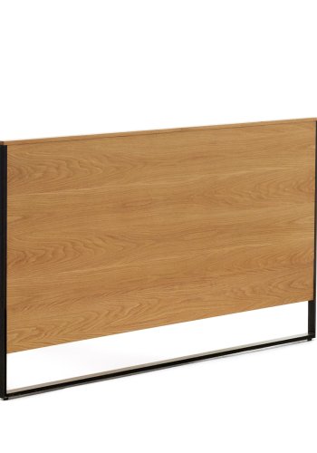 KAVE HOME Taiana sengegavl - naturlig eikefiner og svart stl (160cm)