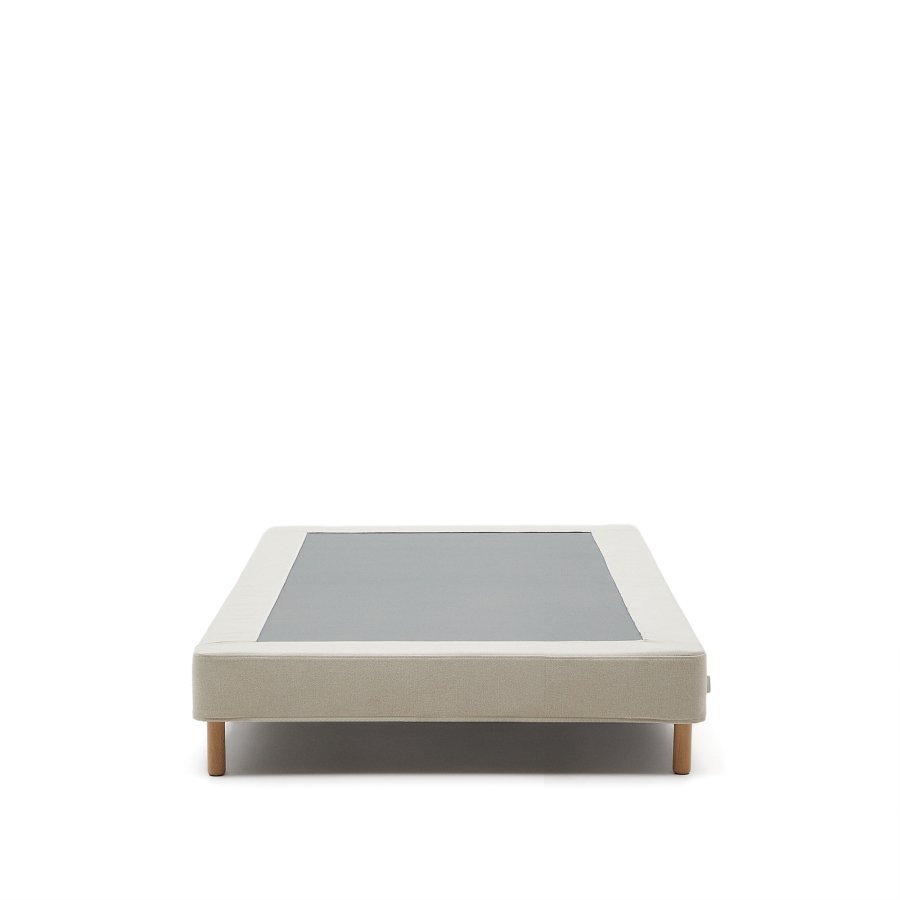 KAVE HOME Ofelia sengebunn - beige avtagbart trekk og bketre (for en 90x200cm madrass)