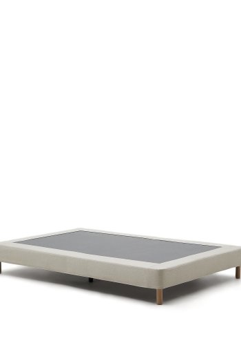 KAVE HOME Ofelia sengebunn - beige avtagbart trekk og bketre (for en 90x200cm madrass)