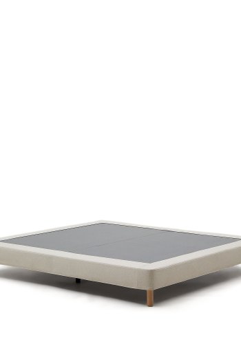 KAVE HOME Ofelia sengebunn - beige avtagbart trekk og bketre (for en 160x200cm madrass)