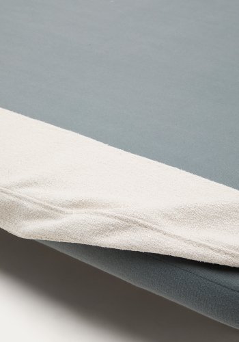 KAVE HOME Trekk til Odum seng i beige microboucl&eacute; til en madrass p� 180 x 200 cm