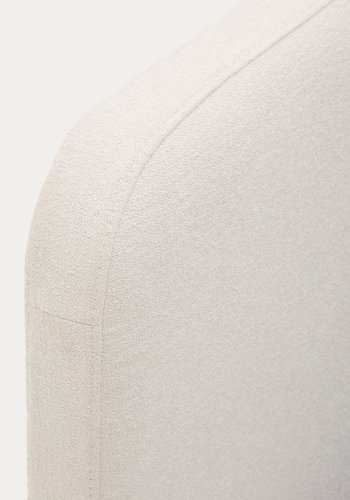 KAVE HOME Trekk til Odum seng i beige microboucl&eacute; til en madrass p� 90 x 200 cm
