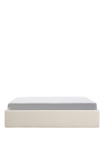 KAVE HOME Nelzi sengeramme, m. aftageligt betr�k og opbevaring - ecru chenille (til madras 180 x 200 cm)