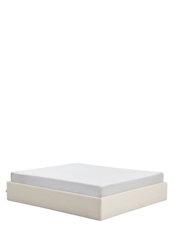 KAVE HOME Nelzi sengeramme, m. aftageligt betr�k og opbevaring - ecru chenille (til madras 180 x 200 cm)