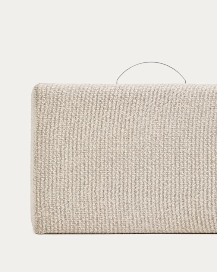 KAVE HOME Nelzi sengeramme, m. aftageligt betr�k og opbevaring - ecru chenille (til madras 90 x 200 cm)