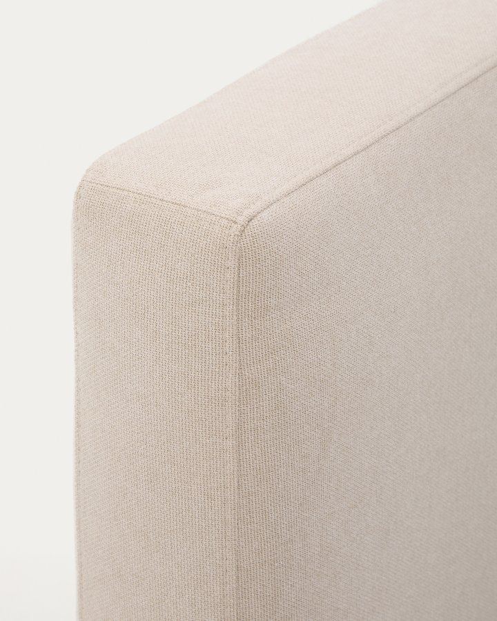KAVE HOME Beige blokkseng med avtagbart trekk til madrass 160 x 200 cm FSC Mix Credit