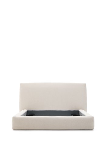 KAVE HOME Betr�k til den beige Blok-seng - ecru stof (til en madras p� 160 x 200 cm)