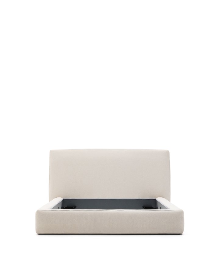 KAVE HOME Betr�k til den beige Blok-seng - ecru stof (til en madras p� 160 x 200 cm)