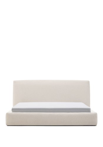 KAVE HOME Betr�k til den beige Blok-seng - ecru stof (til en madras p� 180 x 200 cm)