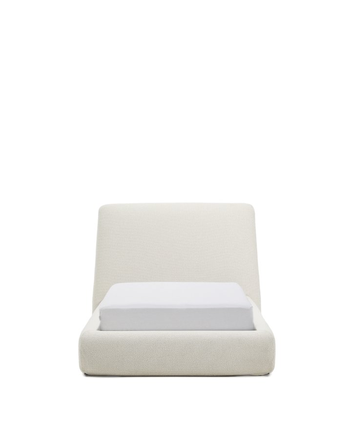 KAVE HOME Martina sengeramme, m. aftageligt betr�k - ecru chenille (til madras 90 x 200 cm)