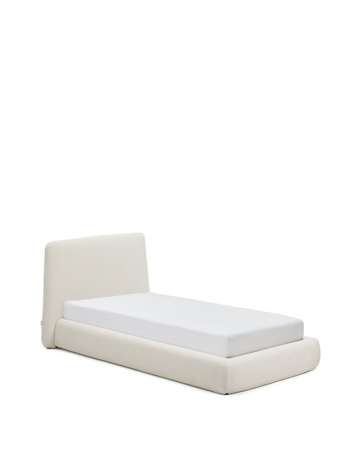 KAVE HOME Martina sengeramme, m. aftageligt betr�k - ecru chenille (til madras 90 x 200 cm)