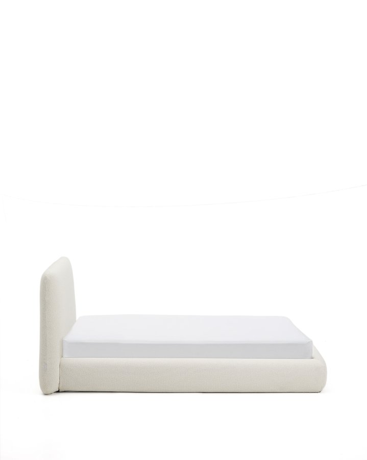 KAVE HOME Martina sengeramme, m. aftageligt betr�k - ecru chenille (til madras 90 x 200 cm)