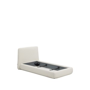 KAVE HOME Martina sengeramme, m. aftageligt betr�k - ecru chenille (til madras 90 x 200 cm)