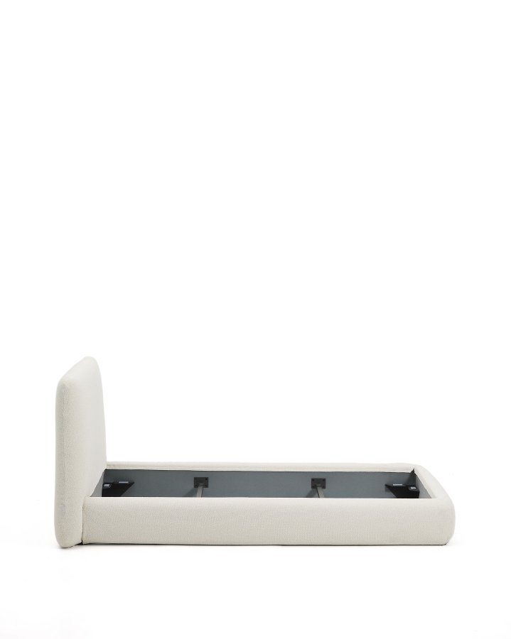 KAVE HOME Martina sengeramme, m. aftageligt betr�k - ecru chenille (til madras 90 x 200 cm)