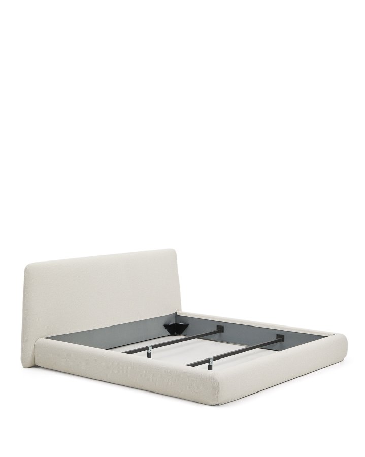 KAVE HOME Martina sengeramme, m. aftageligt betr�k - ecru chenille (til madras 180 x 200 cm)