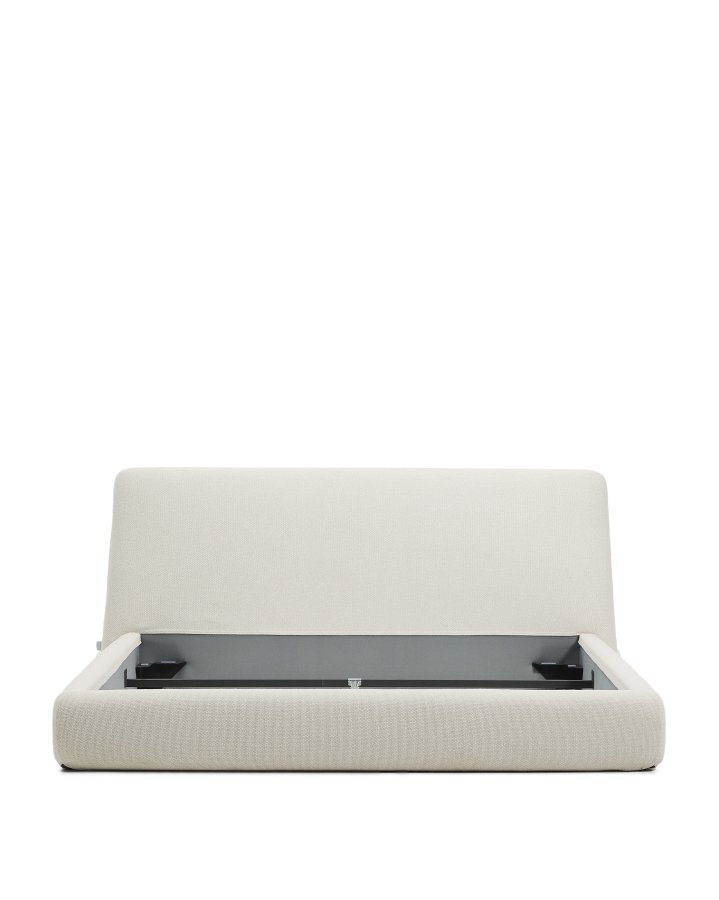 KAVE HOME Martina sengeramme, m. aftageligt betr�k - ecru chenille (til madras 180 x 200 cm)