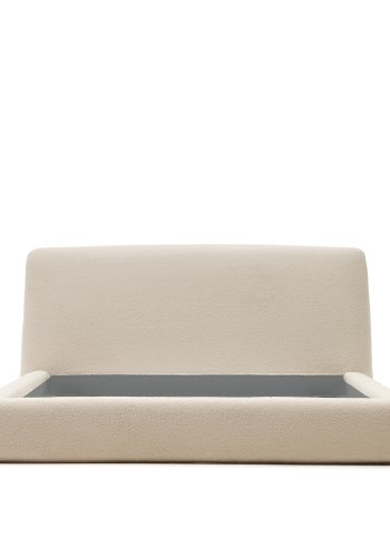 KAVE HOME Martina sengebetrk - ecru boucl (til en 120 x 200 cm madras)