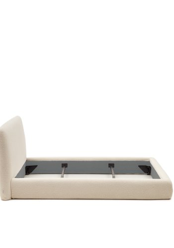 KAVE HOME Martina sengebetrk - ecru boucl (til en 120 x 200 cm madras)