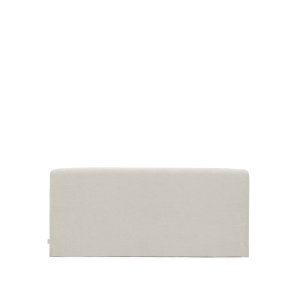 KAVE HOME Valma sengegavl, m. aftageligt betr�k - perlemor chenille (til seng 160 x 200 cm)