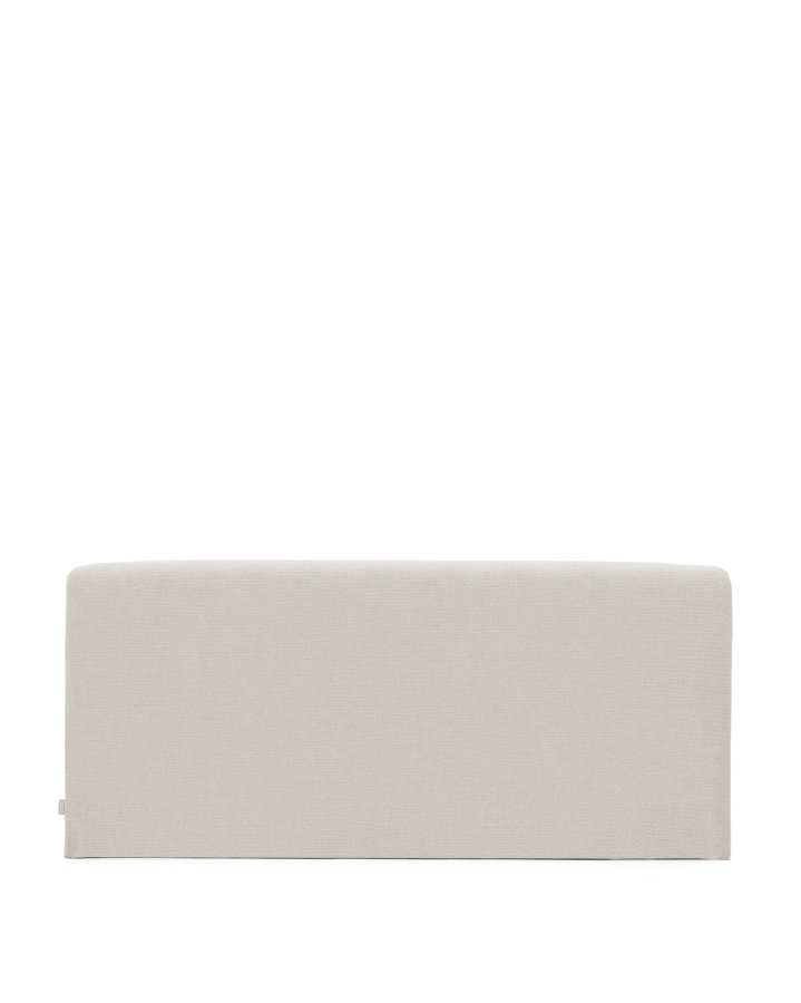 KAVE HOME Valma sengegavl, m. aftageligt betr�k - perlemor chenille (til seng 160 x 200 cm)