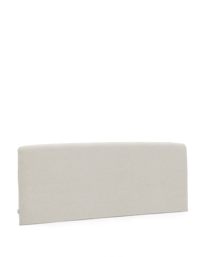 KAVE HOME Valma sengegavl, m. aftageligt betr�k - perlemor chenille (til seng 160 x 200 cm)