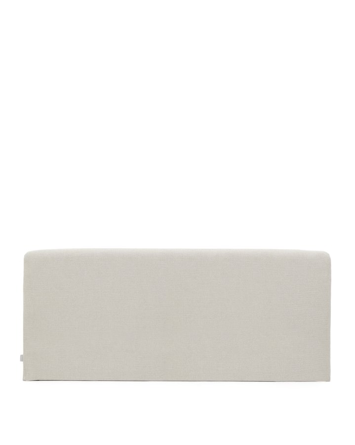 KAVE HOME Valma sengegavl, m. aftageligt betr�k - perlemor chenille (til seng 180 x 200 cm)