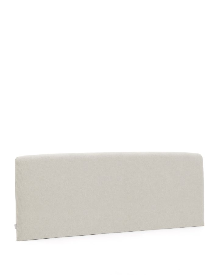 KAVE HOME Valma sengegavl, m. aftageligt betr�k - perlemor chenille (til seng 180 x 200 cm)