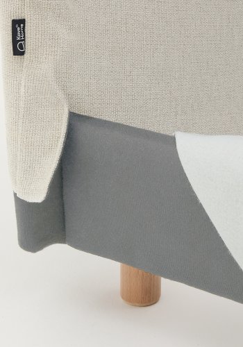 KAVE HOME betrk til Valma sengeramme - perle chenille (til en 90x200 cm madras)