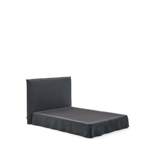 KAVE HOME Jaira sengeramme, m. sengegavl og aftageligt betrk - antracitgr hr og bomuld 160x200)