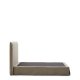 KAVE HOME Jaira-seng med avtakbart trekk i lin og bomull i taupe til 160 x 200 cm FSC Mix Credit