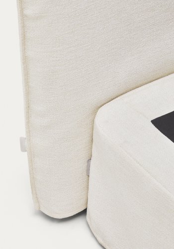 KAVE HOME Jaira sengegavl, m. aftageligt betr�k - hvid chenille (til senge op til 90 cm)