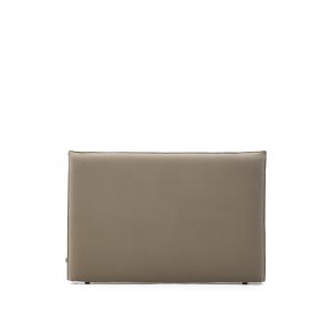 KAVE HOME Jaira sengegavl, m. aftageligt betrk - taupe linned og bomuld (160cm)
