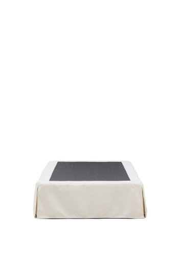 KAVE HOME Jaira sengebund, m. aftageligt betr�k - hvid chenille (til 90 x 200 cm madras)