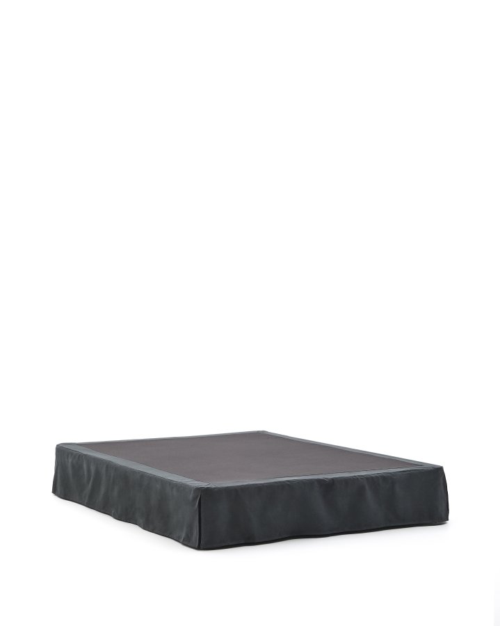 KAVE HOME Jaira sengeramme, m. aftageligt betrk - antracitgr hr og bomuld (150x190)