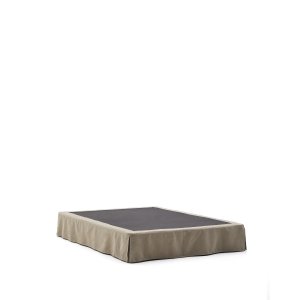 KAVE HOME Jaira sengebund, m. aftageligt betr�k - taupe h�r og bomuld (til 150 x 190 cm madras)