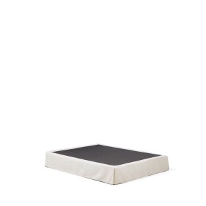 KAVE HOME Jaira sengebund, m. aftageligt betr�k - hvid chenille (til 160 x 200 cm madras)