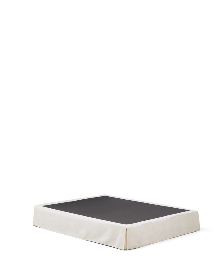 KAVE HOME Jaira sengebund, m. aftageligt betr�k - hvid chenille (til 160 x 200 cm madras)