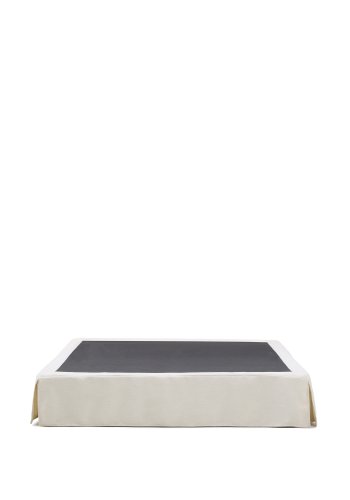 KAVE HOME Jaira sengebund, m. aftageligt betr�k - hvid chenille (til 160 x 200 cm madras)