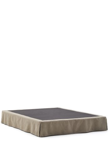 KAVE HOME Jaira sengebund, m. aftageligt betr�k - taupe h�r og bomuld (til 180 x 200 cm madras)