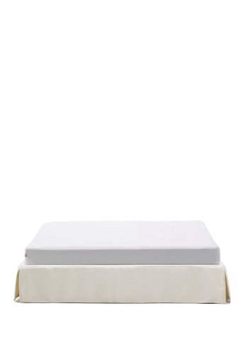 KAVE HOME Jaira sengebund, m. aftageligt betr�k - hvid chenille (til 180 x 200 cm madras)